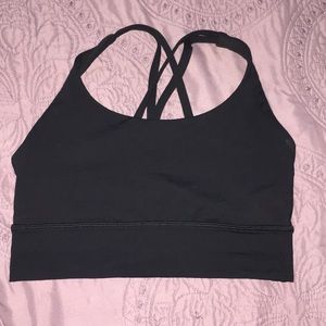 Energy long line bra, size 6, black